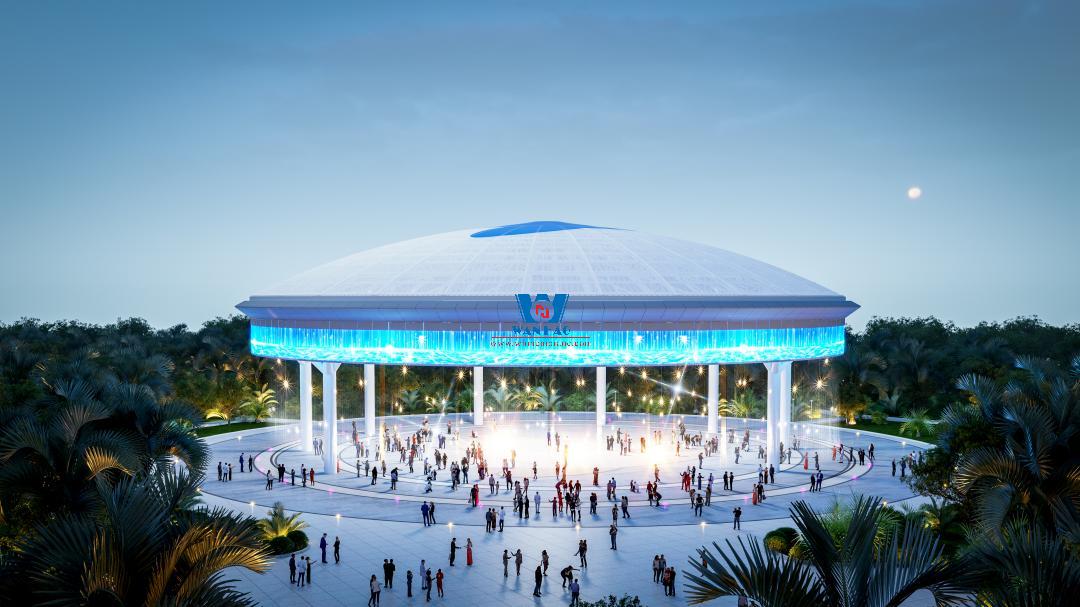 ETFE Tension Structure Membrane Roofing for Barbados Flying Fish Music Theme Park ETFE Tension Structure Membrane Roofing for Barbados Flying Fish Music Theme Park