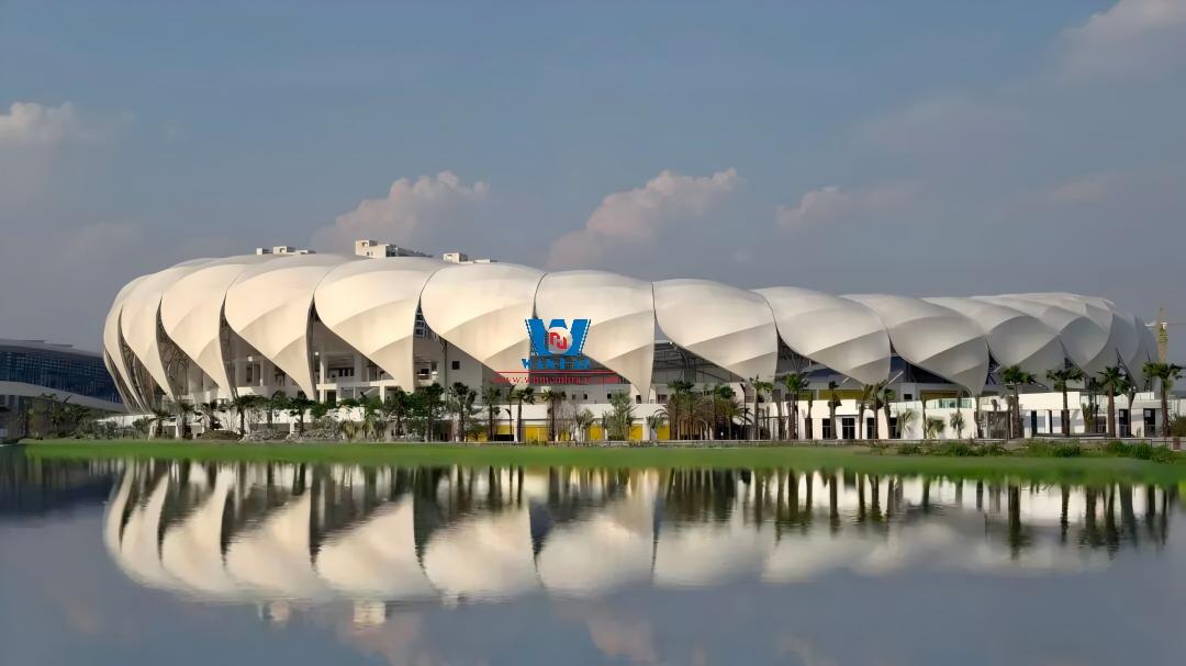 PTFE Membrane Structure Roofing for Ruili International Cultural Center