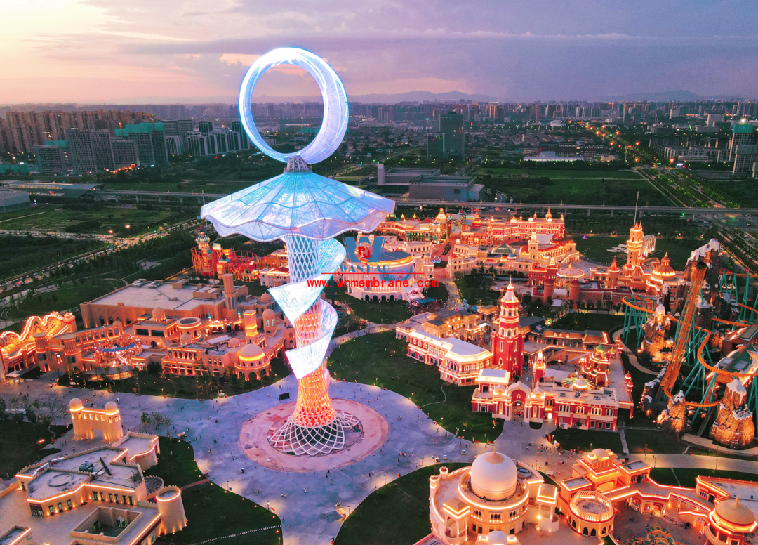 ETFE Cable Membrane Structure for Xi'an Silk Road Tower ETFE Cable Membrane Structure for Xi'an Silk Road Tower