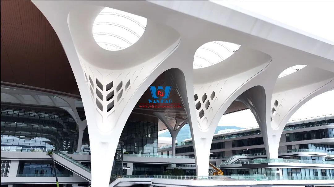 ETFE Tension Structure Membrane Aircushioning for Chongqing East Railway Station ETFE Tension Structure Membrane Aircushioning for Chongqing East Railway Station