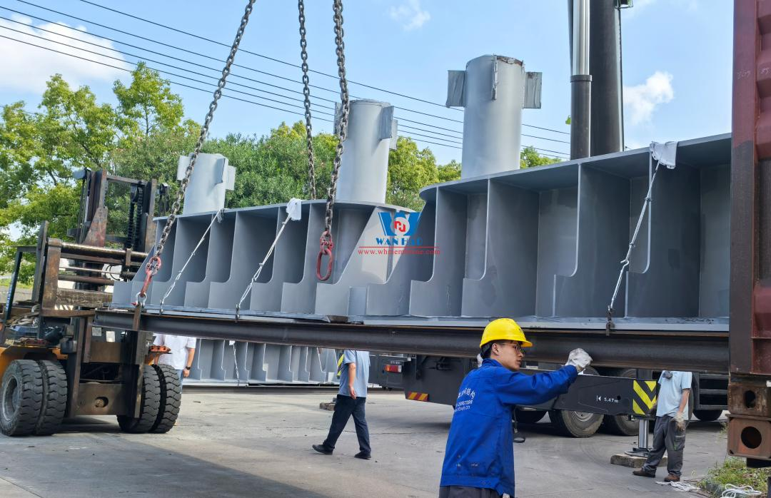 First batch steel structures for Mali Bamako Modibo Keita Comprehensive Stadium shipped