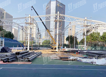 ​Ningbo Tennis Center Membrane Structure of the second phase Project is Under Construction