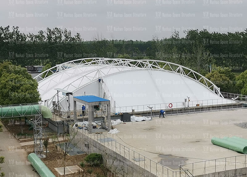 Membrane structure of sewage pool in Huai'an new material industry park