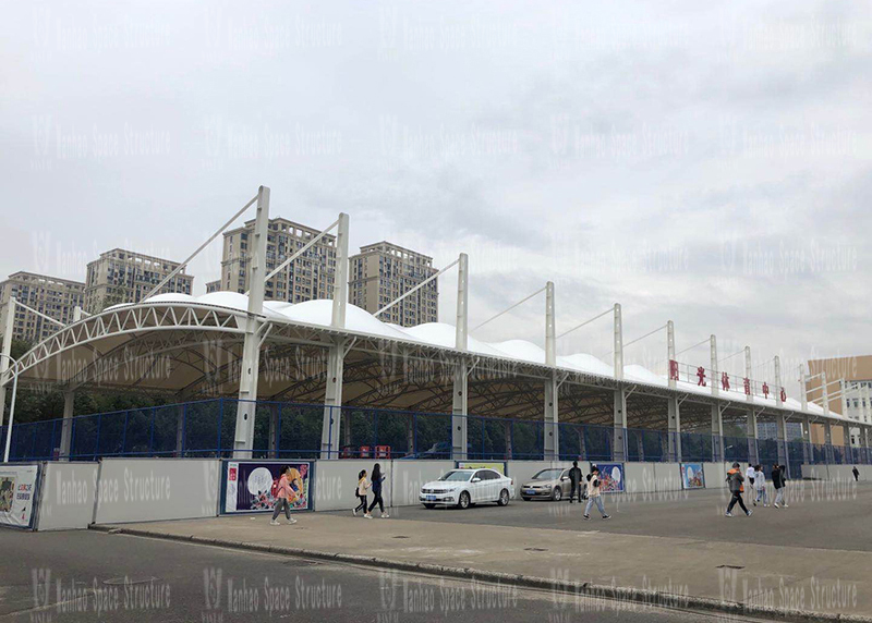 The membrane structure of the sports field of Zhejiang Textile and Clothing Vocational Technical College East and West Campus