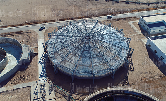 Insulation membrane structure project of sewage pond of industrial sewage plant in Kunlun Industrial Zone of Golmud Industrial Park