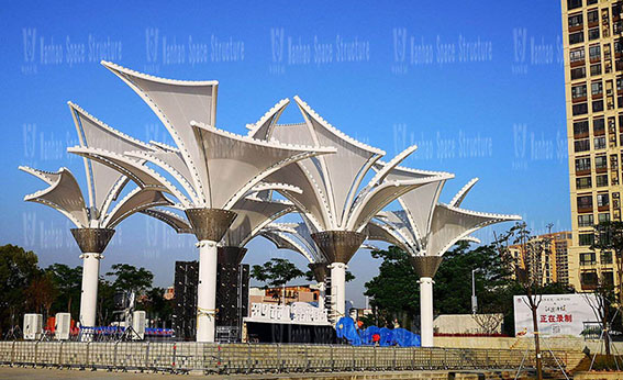 Dongguang Dongjiangxian PTFE Mesh Coating Membrane Structure Project