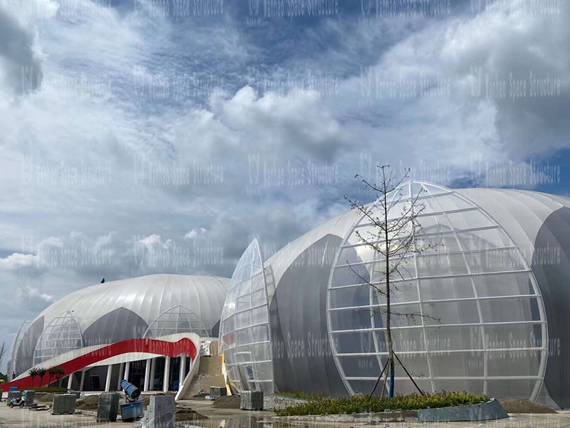 Sichuan Pengshan Training Base (Phase I) Membrane Structure Project is coming to an end