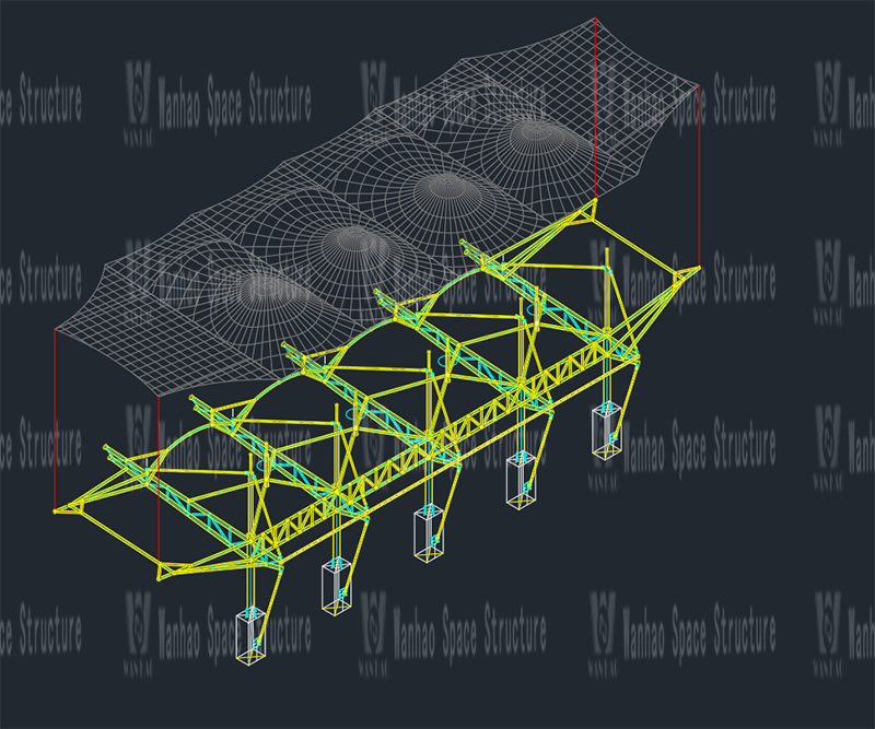 The 12th bid of Wanhao 2021-Zhangjiagang City's new nine-year consistent school membrane structure project