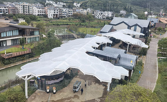 Membrane structure project of Yueqing Tieding Park