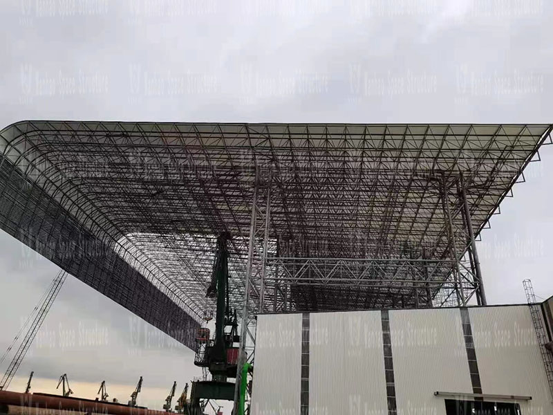 Indonesia  Industrial Park Roofing Big Span Steel and PVC Fabric Tensile Structure Project