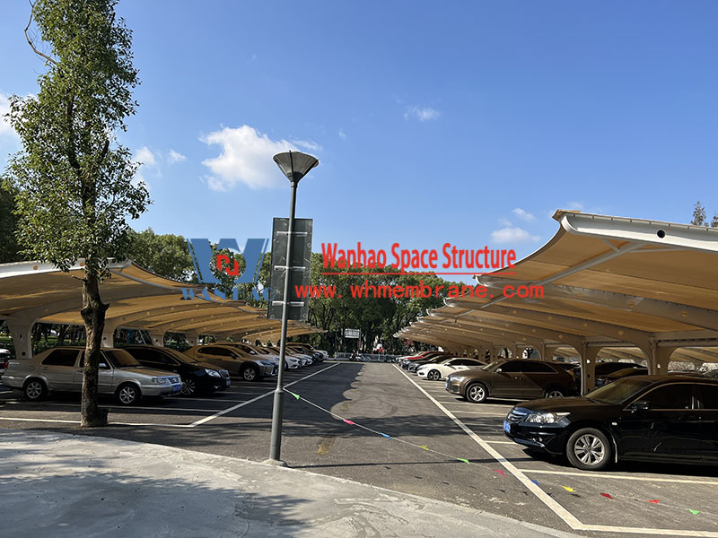 Renovation and upgrading project of membrane structure sunshade in North Gate parking lot of Ningbo University
