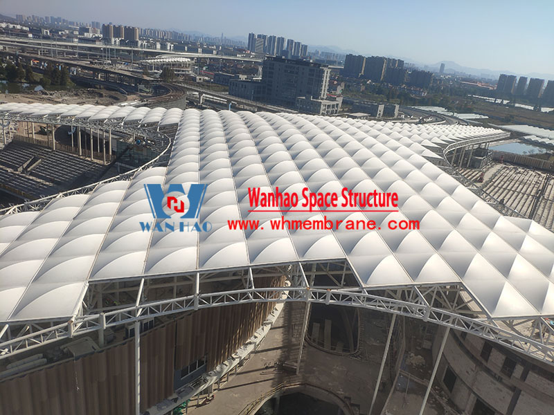 The membrane structure project of Hangzhou Asian Games Baseball (base) sports culture center was completed