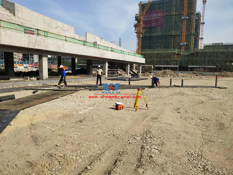 Longquan city stadium steel membrane structure construction began