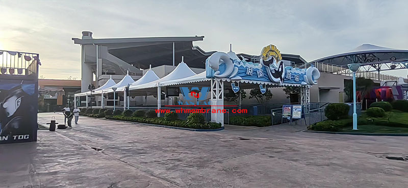 Shanghai Haichang Ocean Park steel film structure project completed