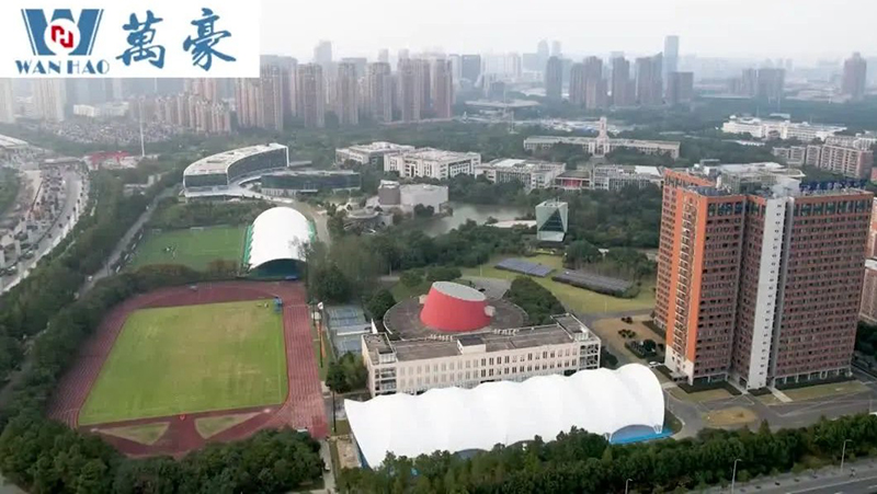 Wanhao Manufacturing - University of Nottingham Ningbo basketball court, tennis court membrane structure roof