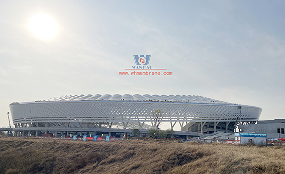 Olympic Center Stadium steel and tensile  structure project