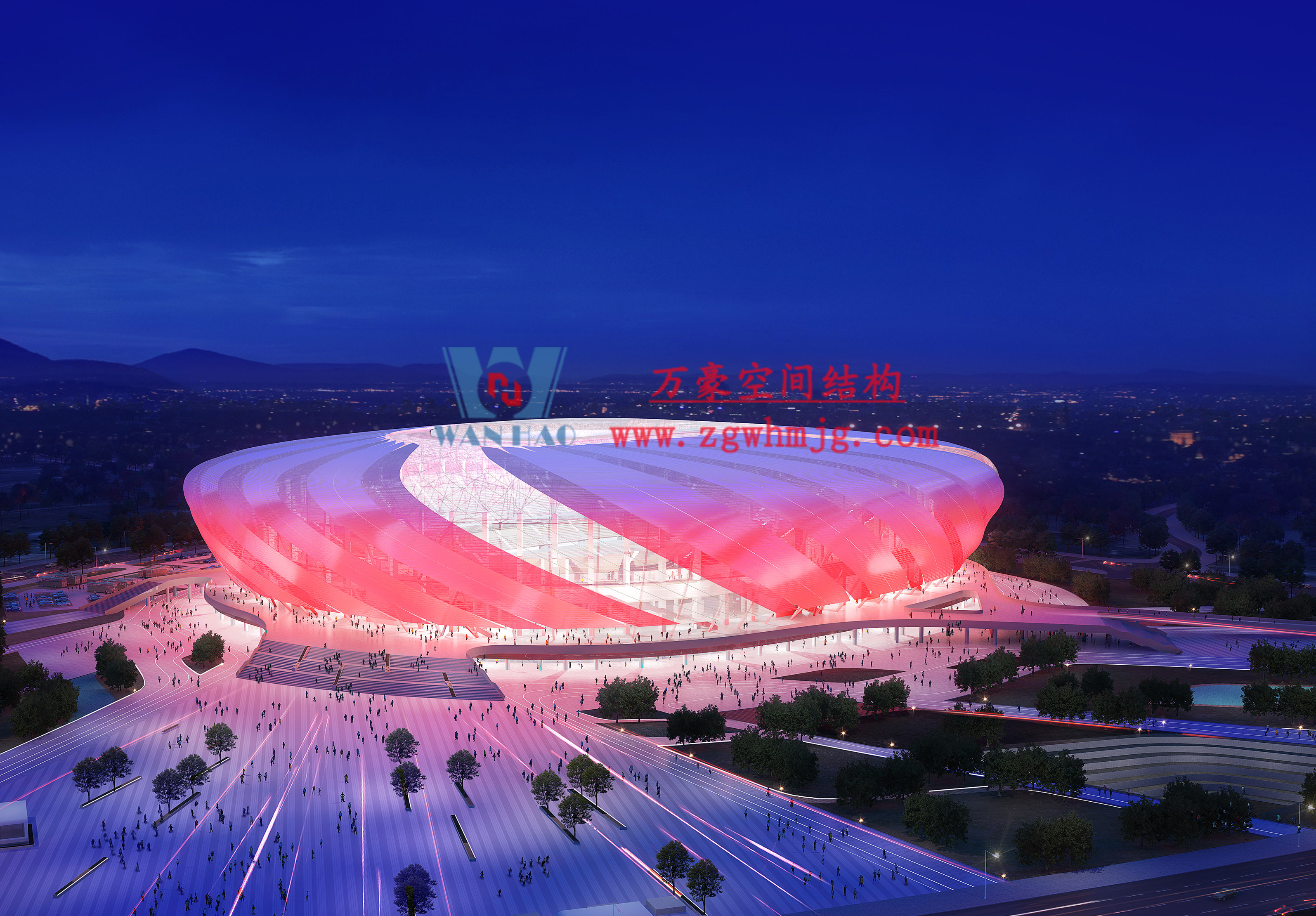 Renderings of Chongqin Longxing Football Stadium