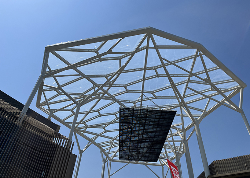 Wenyi Tangxi Jinmen canopy steel structure and ETFE membrane structure air pillow film