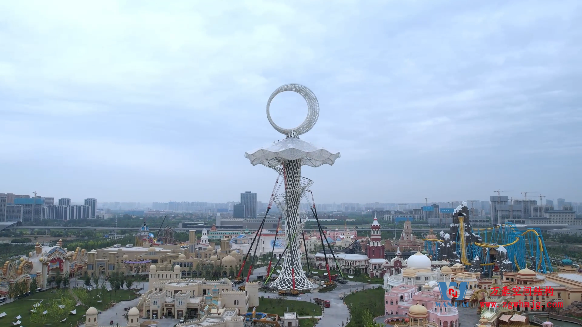 Xi 'an Silk Road Tower ETFE membrane structure project video