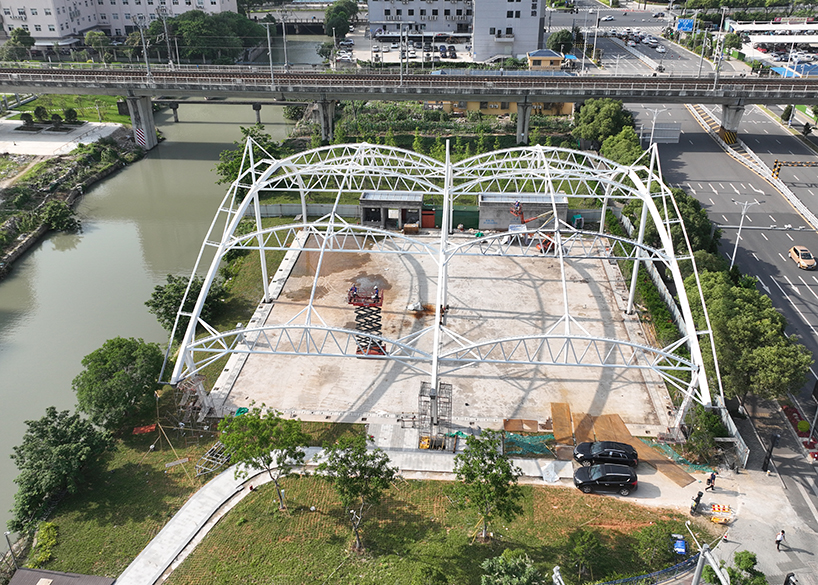 Wenzhou Huimin Road west green stadium steel structure project