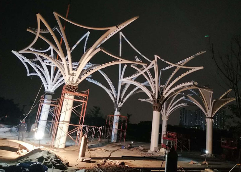 Dongguan Dongjiang West Bank Special-shaped Steel Structure Project
