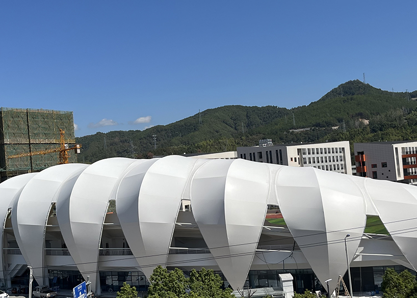 Longquan Stadium steel film structure project