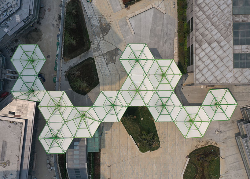 Umbrella PTFE membrane structure of Wuxiang subway station