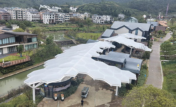 Membrane structure project of Yueqing Tieding Park