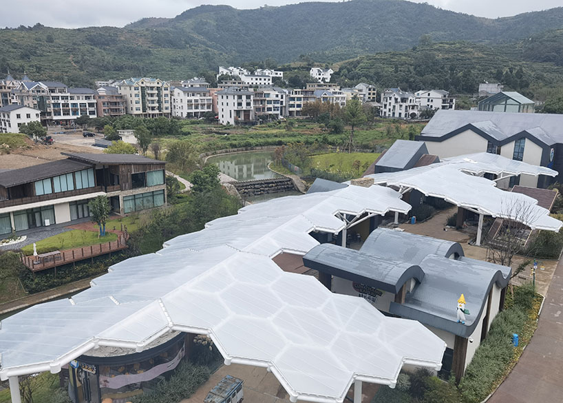 Large Span ETFE Roofing Skylight Tensile Structure Project