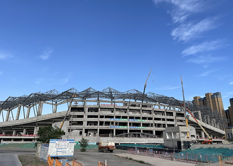 Zhangye Olympic sports center steel structure