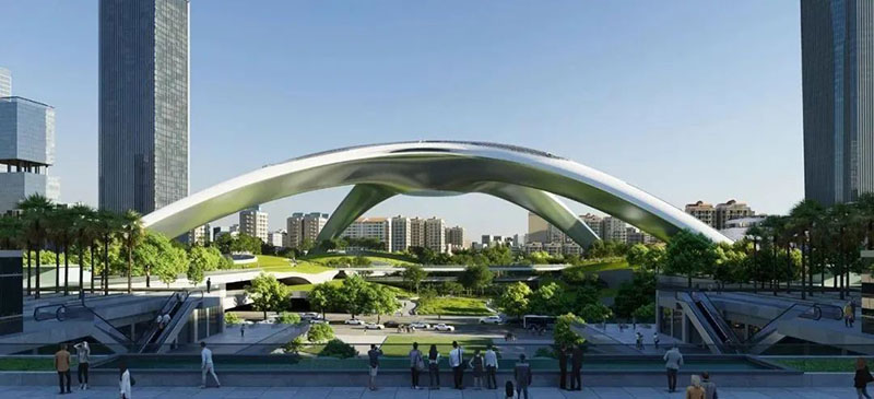400m span Shenzhen super core green core