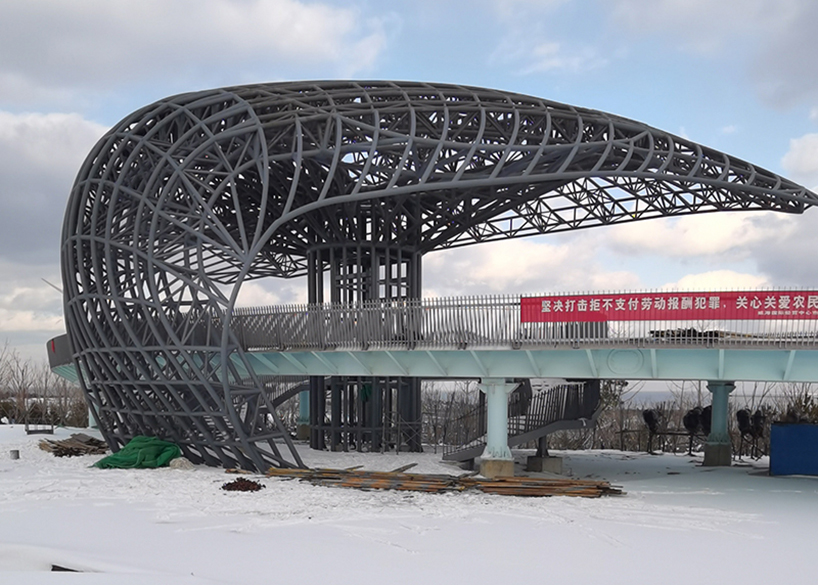 Weihai Economic and Trade Exchange Center Special-shaped Steel Structure Project