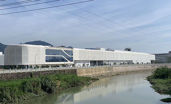 PTFE mesh membrane structure project on the facade of the new factory building of Ningbo Yifuler Company