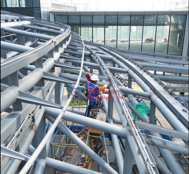 Hangzhou Bodosen Valley ETFE air pillow corridor sky curtain project complex steel structure