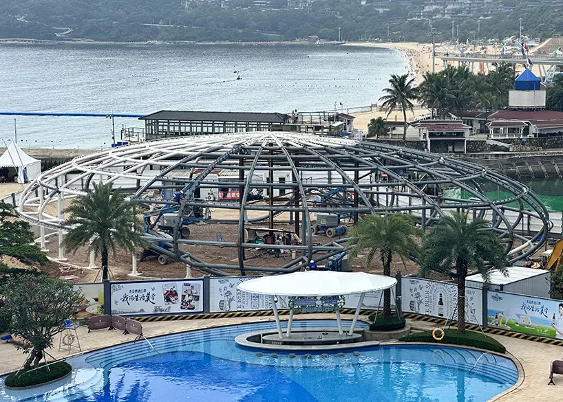 Jingji Dameisha Hotel multi-function activity hall steel structure project