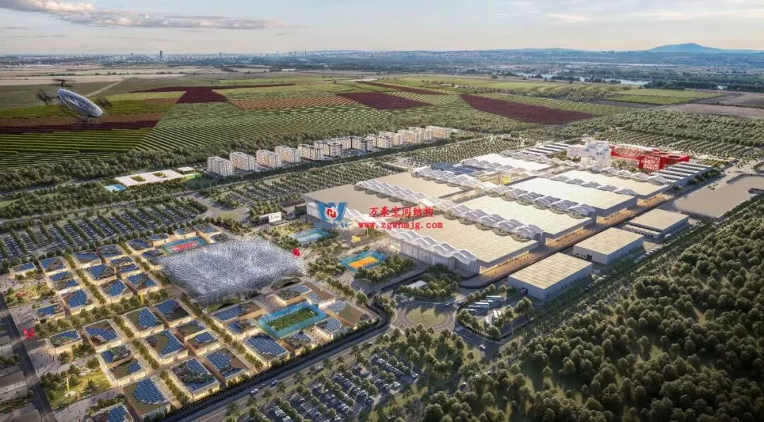 ETFE Tension Structure Membrane Roofing for Serbia Convention and Exhibition Center