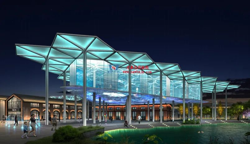 Ningbo Future City ETFE Membrane Structure Landscape Architecture