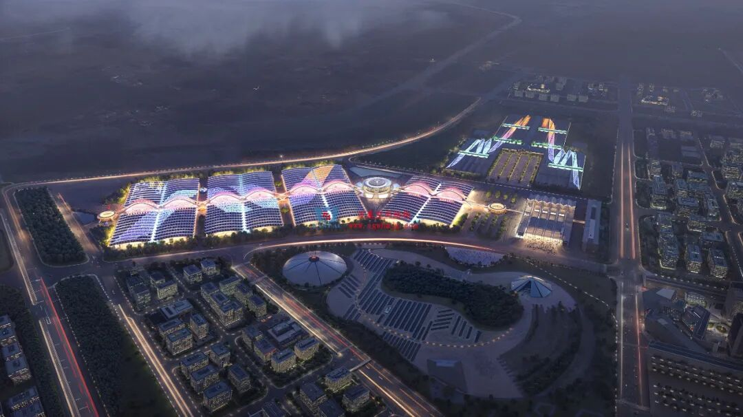 PTFE+ETFE Membrane Structure Roofing of Central Plains International Convention and Exhibition Center