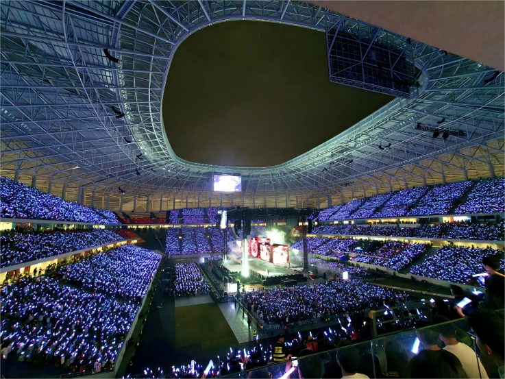 ETFE Cable Membrane Structure for Chongqing Longxing Football Stadium in China
