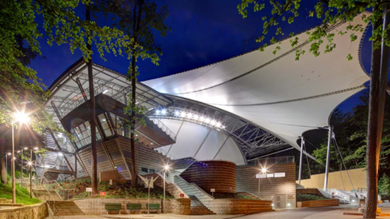 لمسرح أوبرا الغابة في بولندا PTFE قبة غشائية من