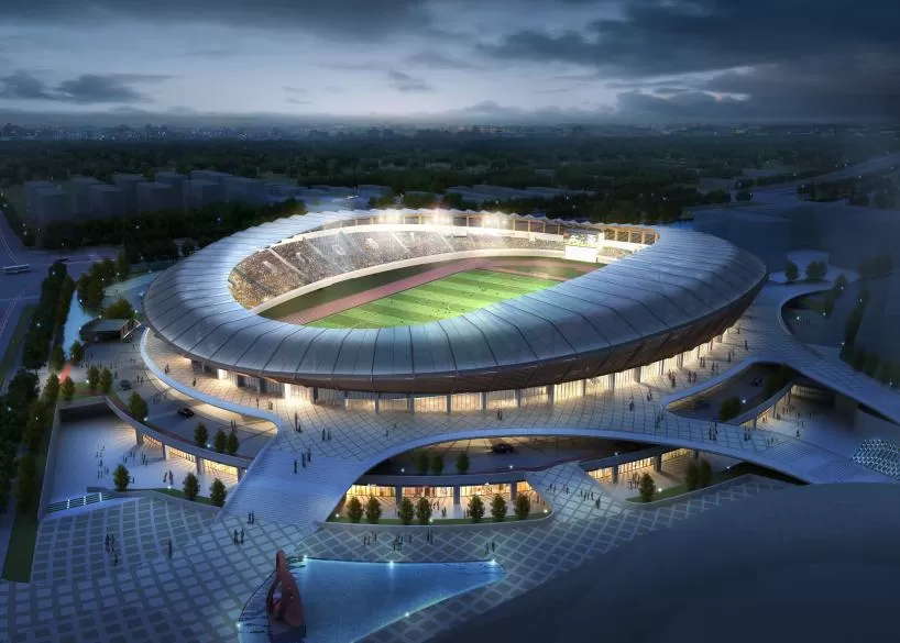 Pingyang Sports Center Steel Membrane Structure Project