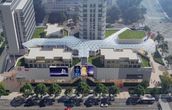 Jiaxing Changan Li ETFE air pillow steel film structure ceiling project