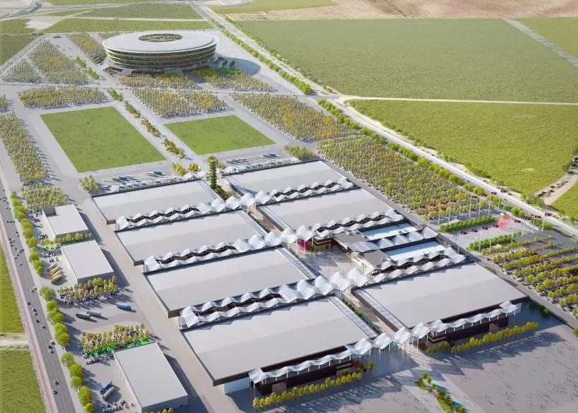 ETFE Membrane Structure and Steel Structure for 2027 Belgrade Expo in Serbian