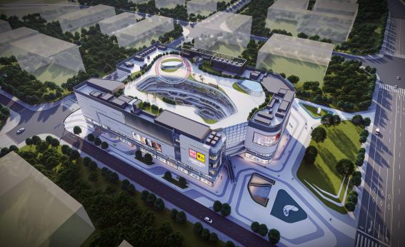 Guangzhou Conghua Phoenix New World Commercial Building ETFE+PTFE Membrane Structure Project