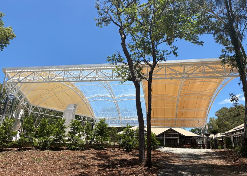 Australia’s Fountain Square Dual-Membrane Canopy Debuts with ETFE+PTFE