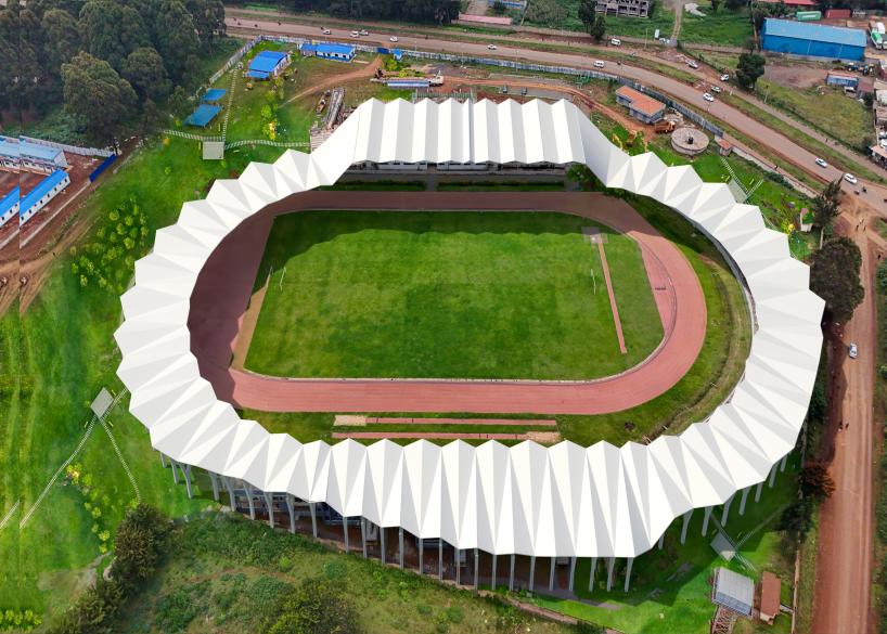 PTFE Membrane Roofing and Steel Structure for the Kipchoge Keino Stadium in Kenya