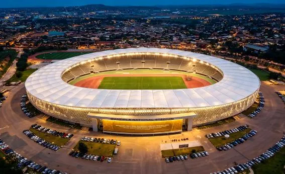 PTFE membrane structure of the Mandela National Stadium in Uganda