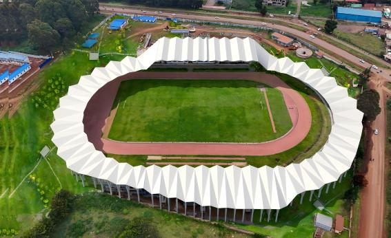 PTFE membrane structure at the Kipchoge Keino Stadium in Kenya