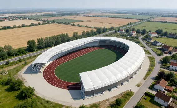 PTFE membrane structure for the Mali  Bamako Modibo Keita  Stadium