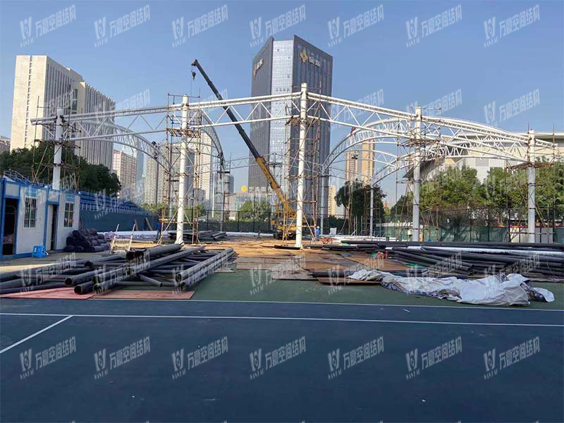 Ningbo Tennis Center Membrane Structure of the second phase Project is Under Construction